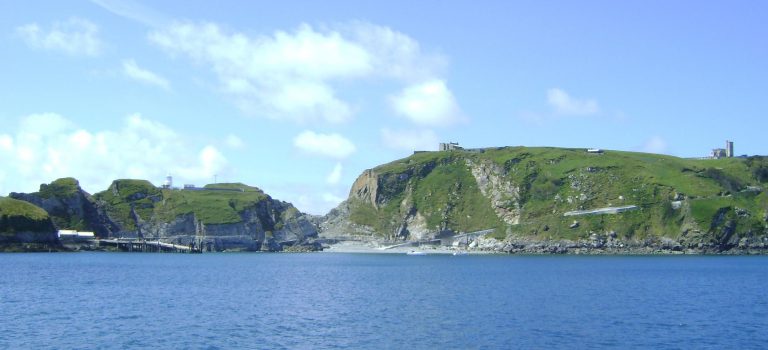 View of Lundy Island from the sea