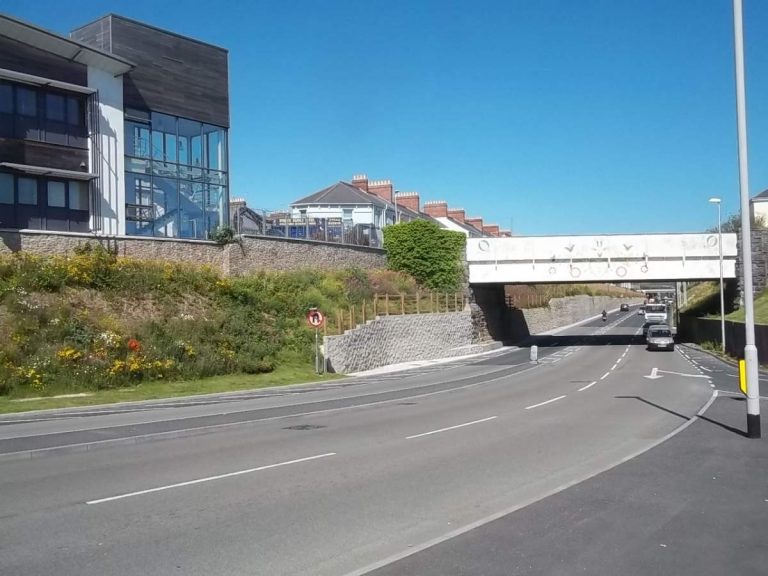 Gydnia Way, Plymouth, road improvement works
